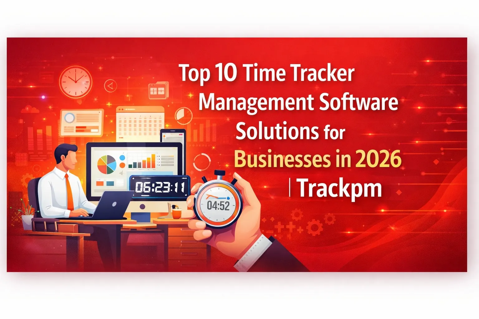Top 10 Time Tracker Management Software Solutions for Businesses in 2026 | Trackpm